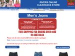 River's Mens Jeans - $12 ( + $8.80 postage if applic) 4 days only from tomorrow