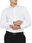 INDUSTRIE Cvc Ando Collar Shirt-White -M | Alta Linea Pu Bonded Strap/Belt- Reversible Buckle $9 Each (Was $49.95) @ David Jones
