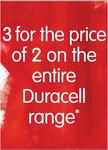 BigW - Entire Duracell Range 3 For The Price of 2