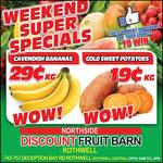 [QLD] Bananas $0.29/kg, Sweet Potato  $0.19/kg @ Northside Discount Fruit Barn [Rothwell]