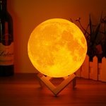 15cm Magical Two Tone Moon Table Lamp USB Rechargeable Luna LED Night Light Touch Sensor Gift US $15.99 (~AU $21.25) @ Banggood