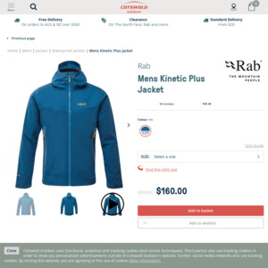 Cotswold clearance rab jacket