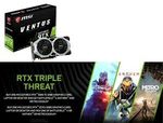 MSI nVidia GeForce RTX 2070 Ventus 8GB GDDR6 Graphics Video Card $699.20 Delivered @ Futu Online eBay 