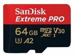 SanDisk Extreme Pro 64GB Micro SD Card $24 Delivered @ FFT eBay