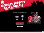 Bonus Personalised Footy Can Cooler with Purchase of Specially Marked 30x 375mL Can Pack