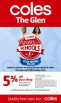 5% off Purchases of $30 or More at Coles The Glen (with Exclusions)