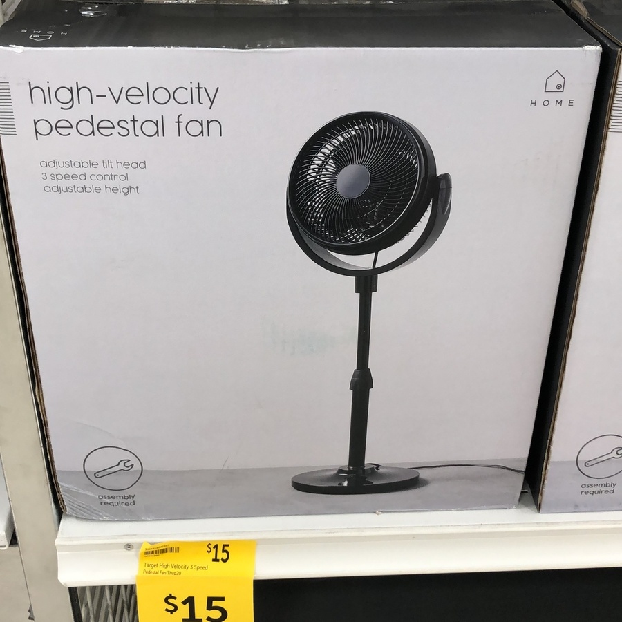 Vic Target High Velocity Pedestal Fan 15 Target Forest Hill Ozbargain