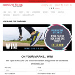 Win a Pair of Hoka Runners Worth Up to $260 from Active Feet