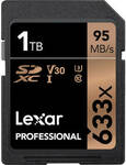 Lexar 1TB Professional 633x UHS-I SDXC Memory Card ~USD $127.60 (~AUD $165) Delivered @ Bhphotovideo