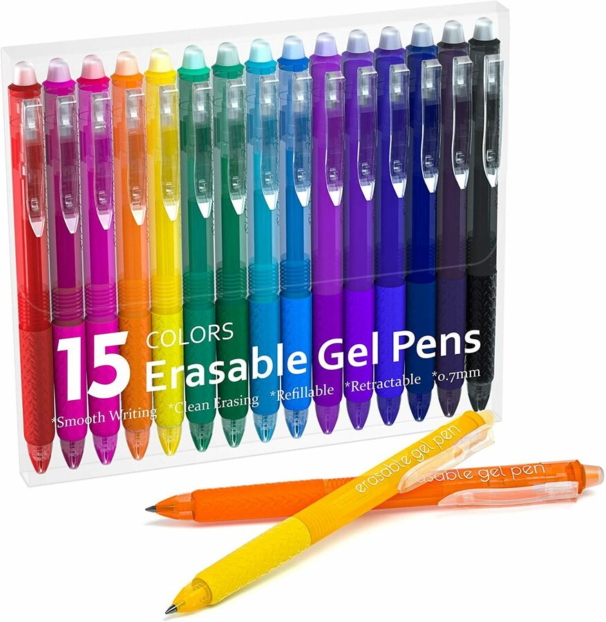 15 Colours Erasable Gel Pens 11.99 (Orig. 19.99) + Delivery (0 with