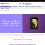 Win an iPhone SE 64GB Black worth $679 from Click Central (by Click Frenzy)
