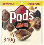 Pods Mars Large Bag 310g, Pods Snickers Large Bag 310g $4.36 + Delivery (Free with Prime/ $39 Spend) @ Amazon AU