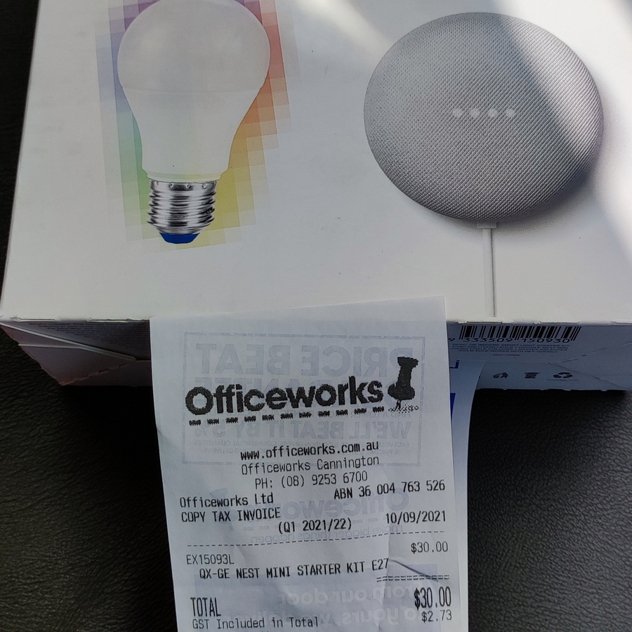 Google home mini price hot sale officeworks