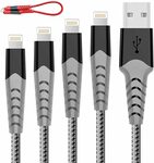 iPhone Charger Cable, Lightning Cable 4pack 2x3ft, 2x6ft $15.12 + Delivery ($0 with Prime/ $39 Spend) @ HARIBOL Amazon AU