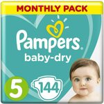 Pampers Baby-Dry Nappies Size 3/4/5 Monthly Supply (144-198) $40.80 ($34.68 Prime Subscribe and Save) @ Amazon