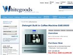 Delonghi Built in Coffee Machine EAB16600 under Half Price $1699.00 at WhitegoodsOnline.com.au