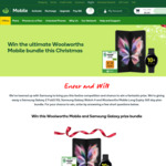 Win a Samsung Galaxy Z Fold3 5G and Samsung Galaxy Watch 4 Prize Bundle Worth $3,298 from Woolworths Mobile