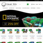 25% off National Geographic & Australian Geographic Kids Science Kits + $12.95 Delivery ($0 with $200 Order) @ Clever Kits