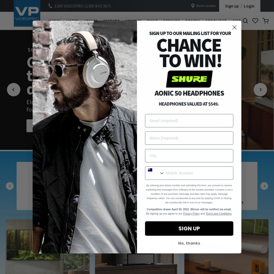 Win a Pair of Shure Aonic 50 Headphones Worth 549 from Videopro OzBargain Competitions