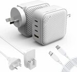 [Prime] Heymix 100W 4-Port (3C1A) GaN USB PD Charger with USB-C Charging Cable and Extension Cord $69.99 Delivered @ Amazon AU
