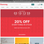 20% off in Stock Items (25% off with $120 Spend, Exclusions Apply) + Delivery ($0 with $99 Order) @ Koorong