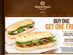 Buy One Get One Free Deli Sandwich Gloria Jean's Coffees - Selected Stores Only