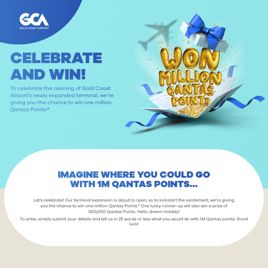 Win 1 000 000 Qantas Points Worth 46 281 Or 500 000 Qantas Points Win 1 000 000 Qantas Points Worth 46 281 Or 500 000 Qantas Points