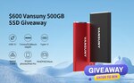 Win 1 of 2 500GB USB 3.1 Portable External SSDs from Vansuny