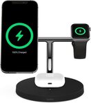 Belkin Boostup Charge Pro 3-in-1 Wireless Charging Stand w/ Magsafe (Black) $131.40 Delivered @ Amazon AU