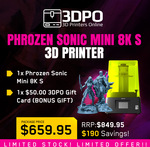 [Pre Order] Phrozen Sonic Mini 8K S 3D Printer + Bonus $50 Gift Card - $593.96 Delivered @ 3D Printers Online