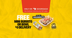 $0 GYG Mini Burrito or Bowl & $0 Delivery (Service & Small Order Fee Applies) @ DoorDash App (New DoorDash GYG Customers)