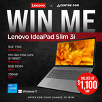 Win a Lenovo IdeaPad Slim 3i Laptop from Centre Com
