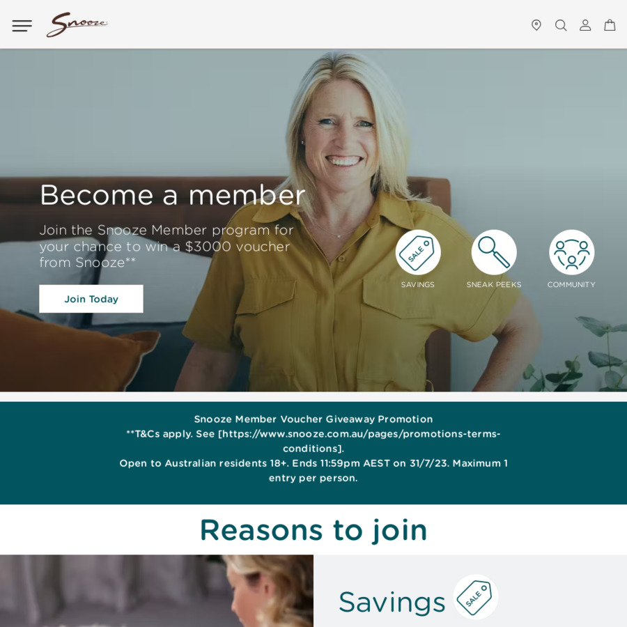 Win a 3,000 Snooze Voucher from Snooze OzBargain Competitions