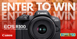 Win a Canon EOS R100 with RF-S 18-45 Lens from Bedfords