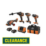 AEG 18V 6.0Ah 4-Piece Combo Kit  $599 (Was $899) + Delivery ($0 C&C/ in-Store/ OnePass) @ Bunnings