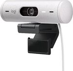 Logitech BRIO 500 FHD Webcam with Auto Light Correction, Off White $123.99 Delivered @ Amazon AU