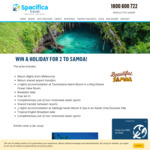 Win a Holiday for 2 to Samoa from Spacifica Travel