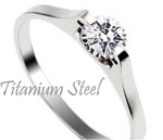 Titanium Steel Ring with Rhinestone Crystal Just $3 Including Delivery Australia Wide