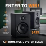 Win an A2+ Home Music System Black Valued at $429 from Audioengine Australia