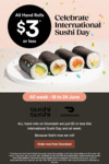 $3 Hand Rolls @ Sushi Sushi via DoorDash