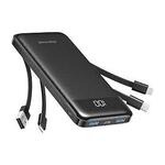 Charmast 10000mAh Power Bank Built in 4 Cables, Slim USB C $20.82 + Delivery ($0 with Prime/$59 Spend) @ Charmast Amazon AU