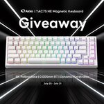 Win a Tac75 Magnetic Switch Keyboard from Akkogear