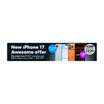 [Pre Order, First] $20 off RRP + $200 Store Credit on Apple iPhone 17 Range (Import Stock) for First Members @ Kogan.com
