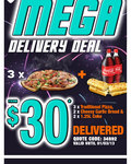Domino's Deals - 3x Traditional Pizza Combo ($30) or 3x 4-Pack Sliders Combo ($25) Delivered