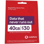 Vodafone $30 Prepaid Plus Starter Pack