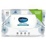 Sorbent Silky White Flushable Wipes