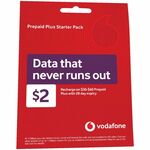 Vodafone $2 Prepaid Plus Starter Pack