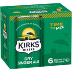 Kirks Mixers Dry Ginger Ale