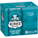 Kirks Mixers Club Soda Water