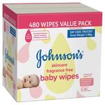 Johnson's Fragrance Free Baby Wipes